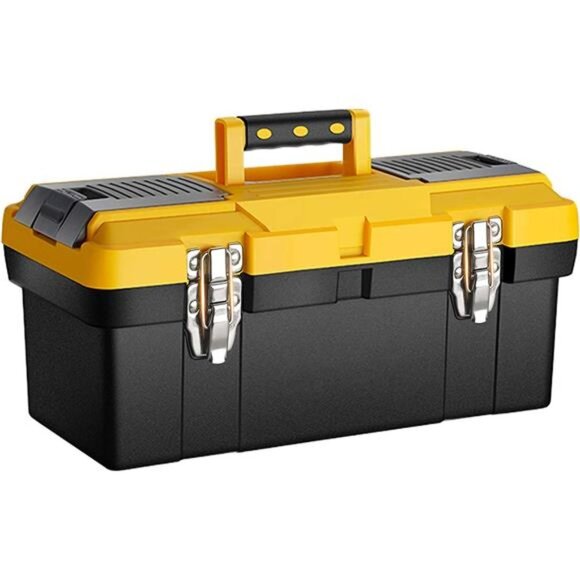 16.5-Inch Toolbox with Removable Tray with Stainless Steel Dual Lock Secured - Picture 2 of 6